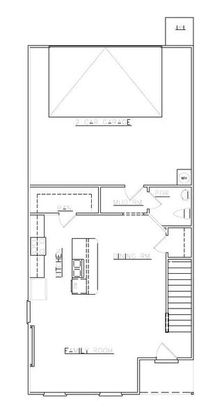 2D floor plan layout of this home in Parkway James, Snellville, GA (Image 4).