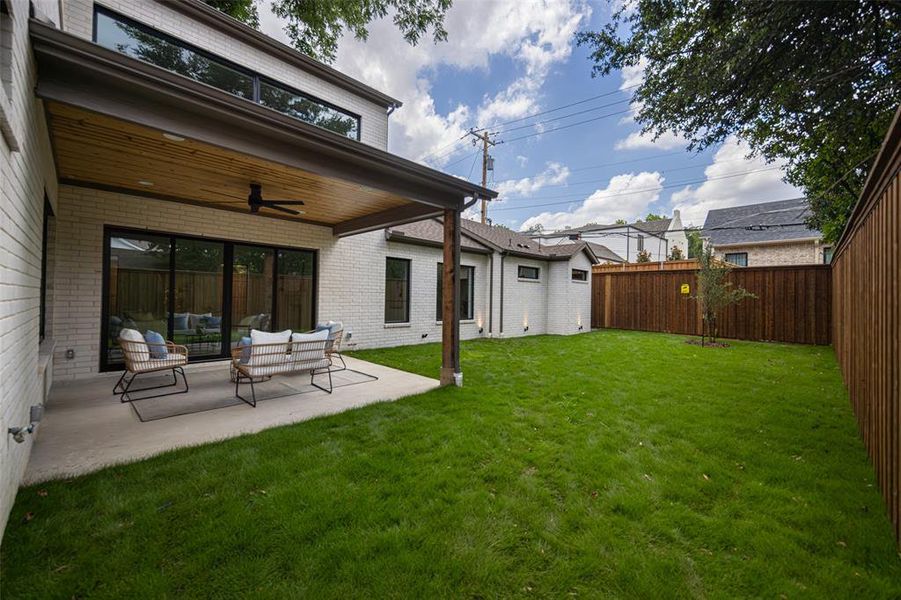 Exterior details and patio area of a home in , Dallas (Image 4). Exterior details and patio area of a home in , Dallas (Image 4).