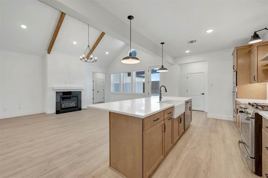 Furnished interior view inside a new home in Timberbrook, Justin (Image 10).