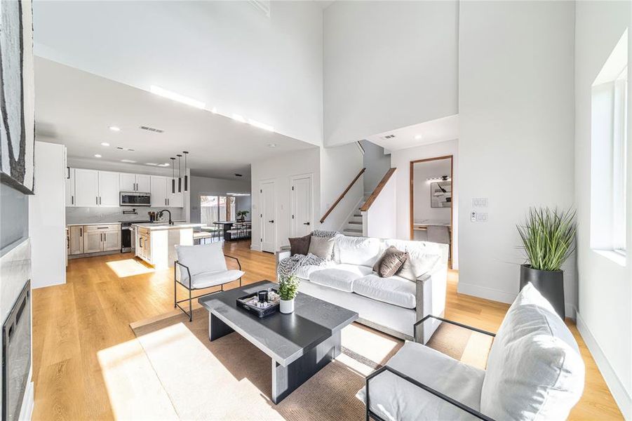 Furnished interior view inside a new home in , Dallas (Image 9).