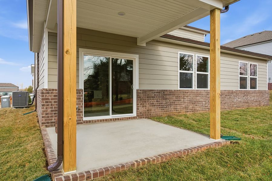 A house with a glass door. A house with a glass door.
