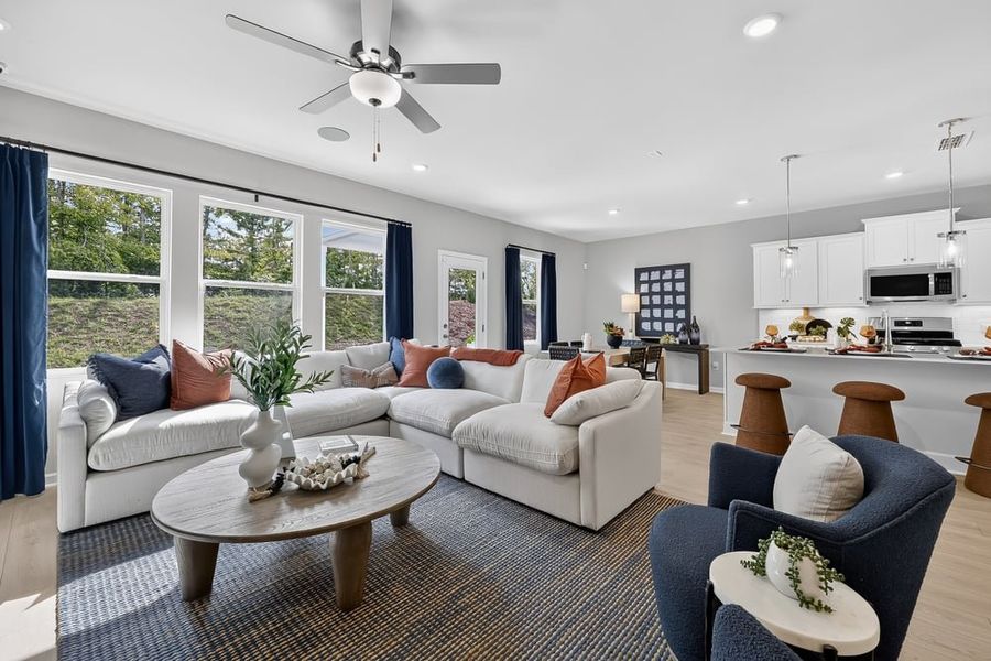 Representative furnished interior of a home built from the Timber by Taylor Morrison in Weatherfield, Buford (Image 12).