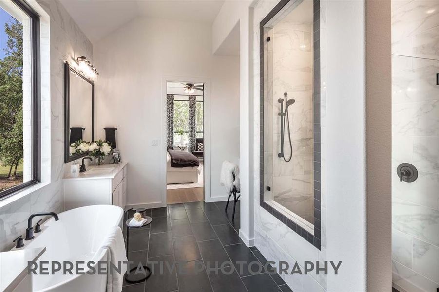 Furnished interior view inside a new home in Sandbrock Ranch, Aubrey (Image 7).