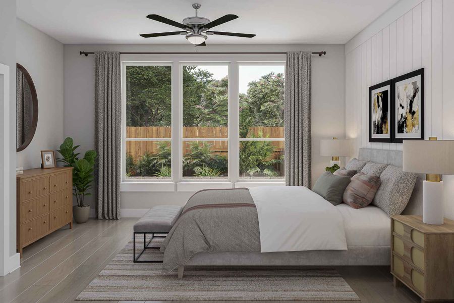 Furnished interior view inside a new home in Woodson’s Reserve 45′, Spring (Image 12).