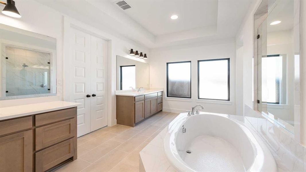 Furnished interior view inside a new home in Talon Hills 60'/70', Fort Worth (Image 14).