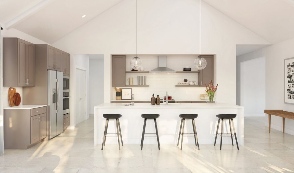 Kitchen with stainless appliances