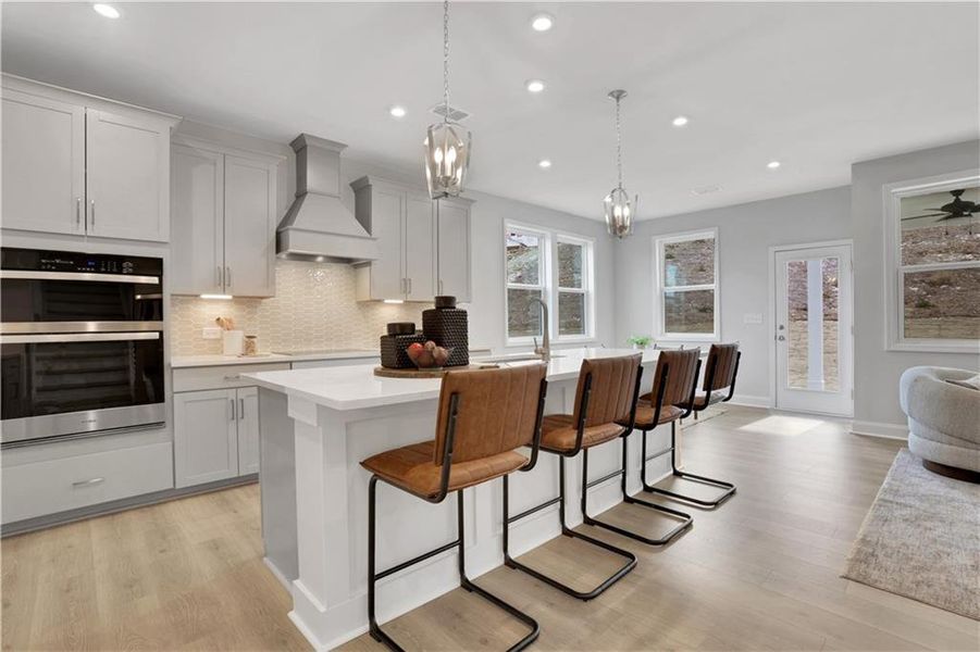 Furnished interior view inside a new home in Hopewell Reserve, Cumming (Image 39).