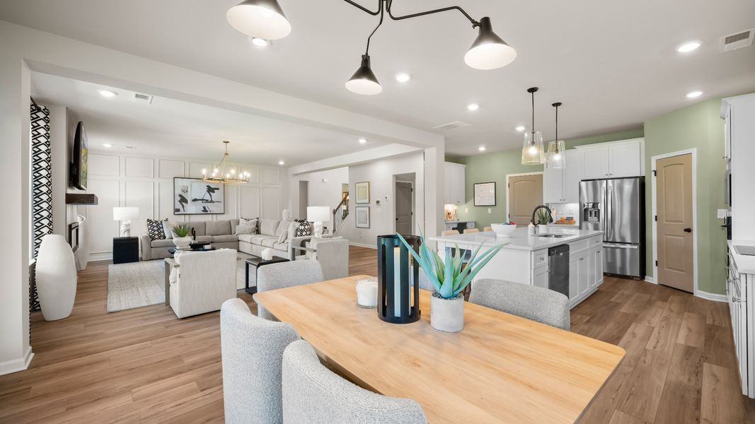 Representative furnished interior of a home built from the Clarity by DRB Homes in Northcroft, Loganville (Image 19).