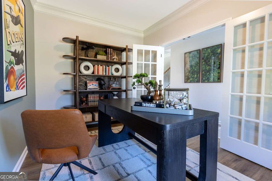 Furnished interior view inside a new home in Bryson Farms, Byron (Image 22).