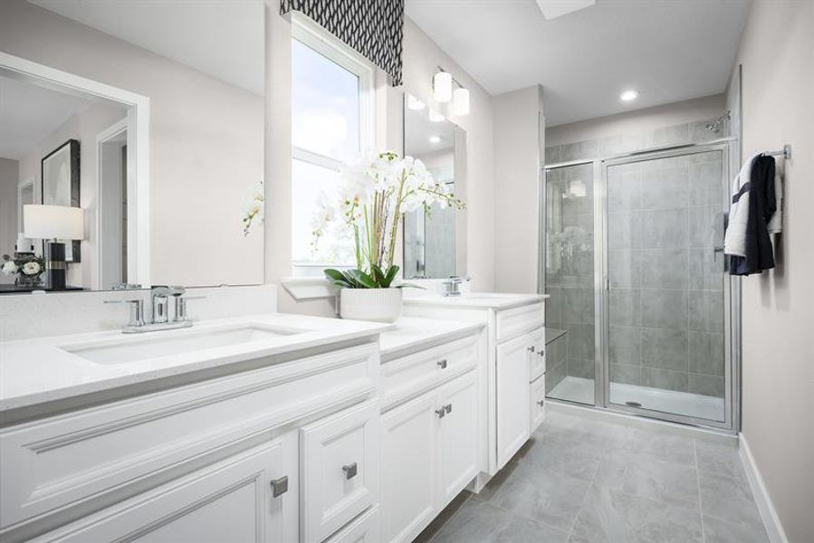 Representative furnished interior of a home built from the Mayshore Exterior by Ryan Homes in Kendall Pointe, Melbourne (Image 12).