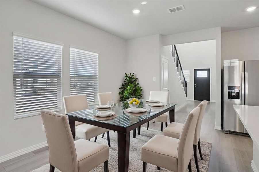 Furnished interior view inside a new home in Trails of Lavon - Spring Series, Lavon (Image 16).