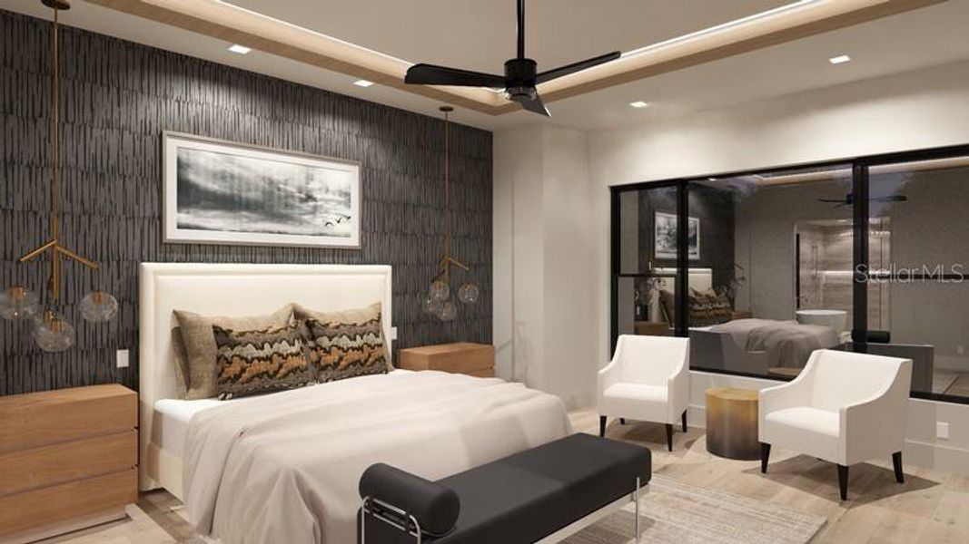 Furnished interior view inside a new home in , Tampa (Image 10).