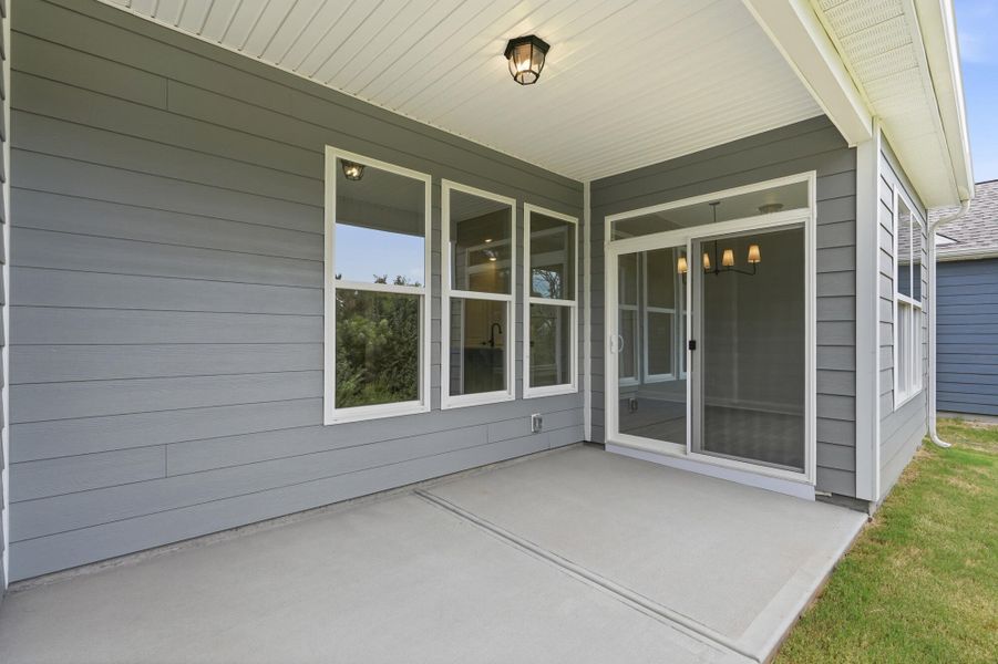 Exterior details and patio area of a home in Founders Landing | 55+ Community, Gastonia (Image 3).