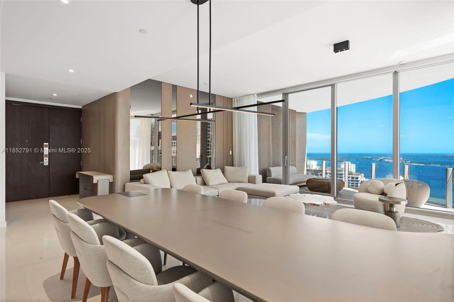Furnished interior view inside a new home in , Miami (Image 13).