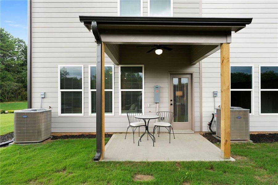 Exterior details and patio area of a home in , Cedartown (Image 40). Exterior details and patio area of a home in , Cedartown (Image 40).
