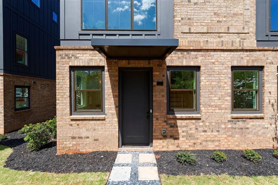 Exterior details and patio area of a home in , Atlanta (Image 28). Exterior details and patio area of a home in , Atlanta (Image 28).
