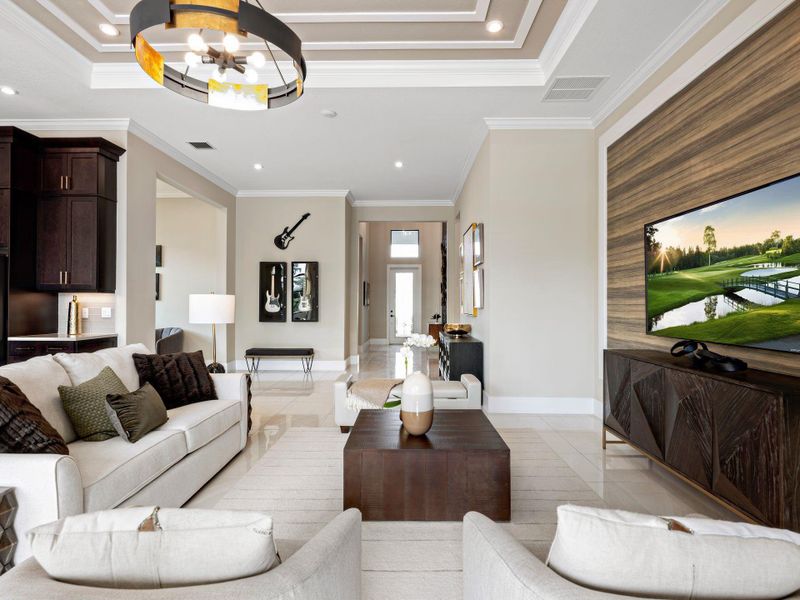 Furnished interior view inside a new home in Mosaic, Port St. Lucie (Image 17).