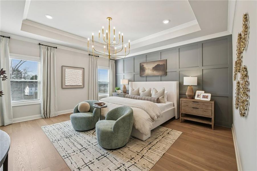 Furnished interior view inside a new home in Palisades Single Family, Cumming (Image 26).