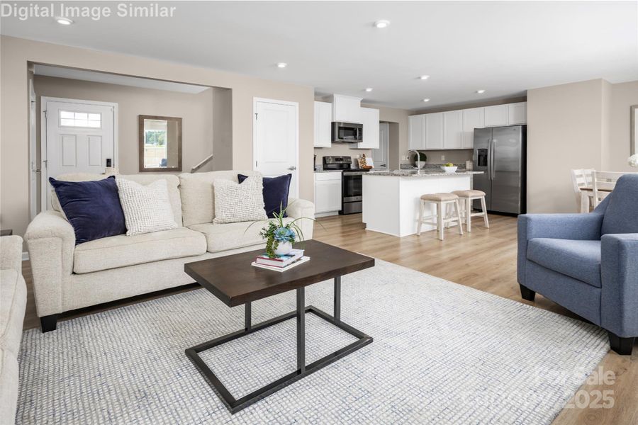 Furnished interior view inside a new home in Sunset Creek Single Family Homes, Charlotte (Image 3).