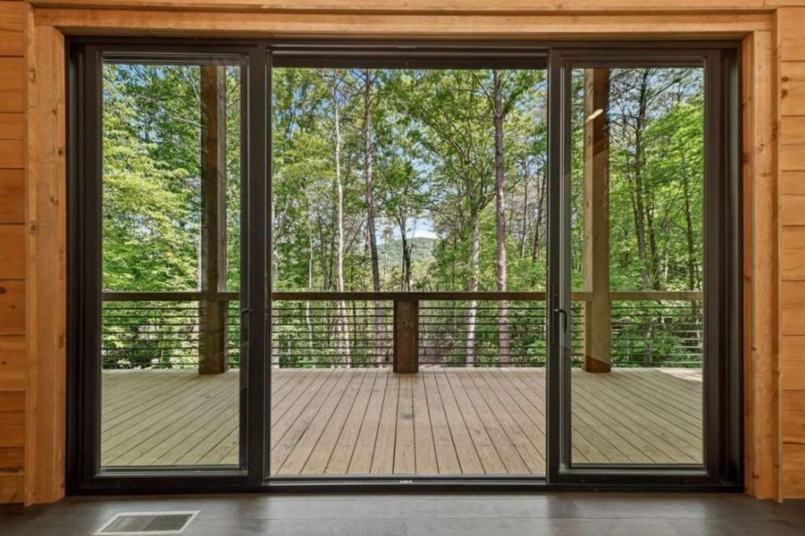 Exterior details and patio area of a home in , Blue Ridge (Image 33).