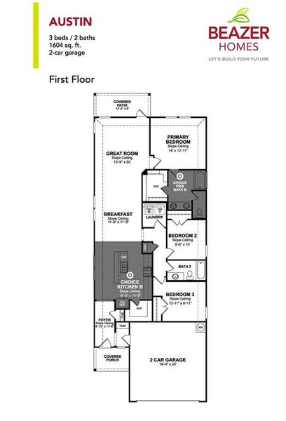 Floor Plan features 3 bedrooms, 2 full baths, and over 1,600 sqft of living space.