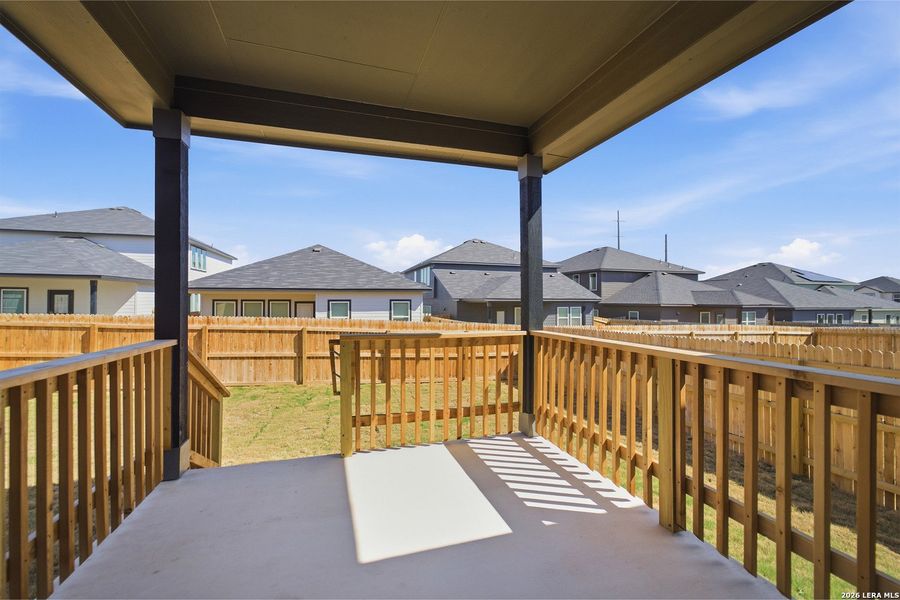 Exterior details and patio area of a home in Laurel Vistas, San Antonio (Image 4). Exterior details and patio area of a home in Laurel Vistas, San Antonio (Image 4).