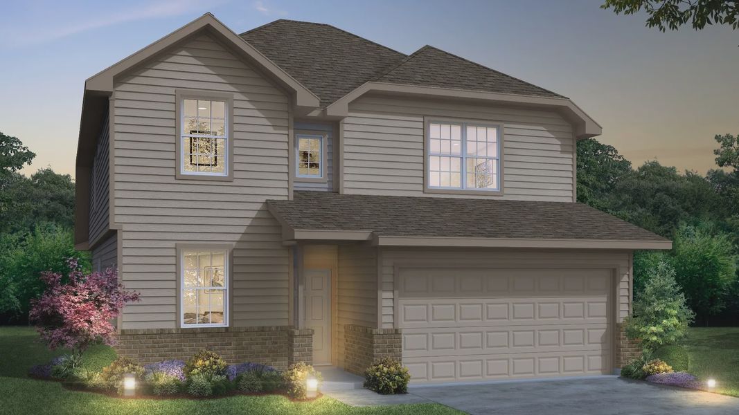 Representative exterior photo of a completed home built from the The Tivoli by Legend Homes in Sycamore Landing, Fort Worth, TX (Image 24).