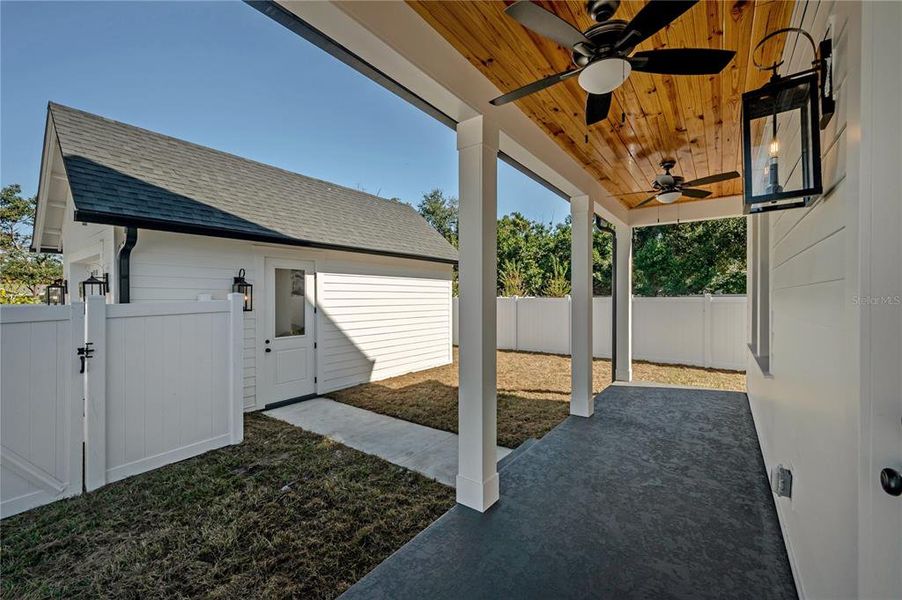 Exterior details and patio area of a home in , Tampa (Image 26). Exterior details and patio area of a home in , Tampa (Image 26).