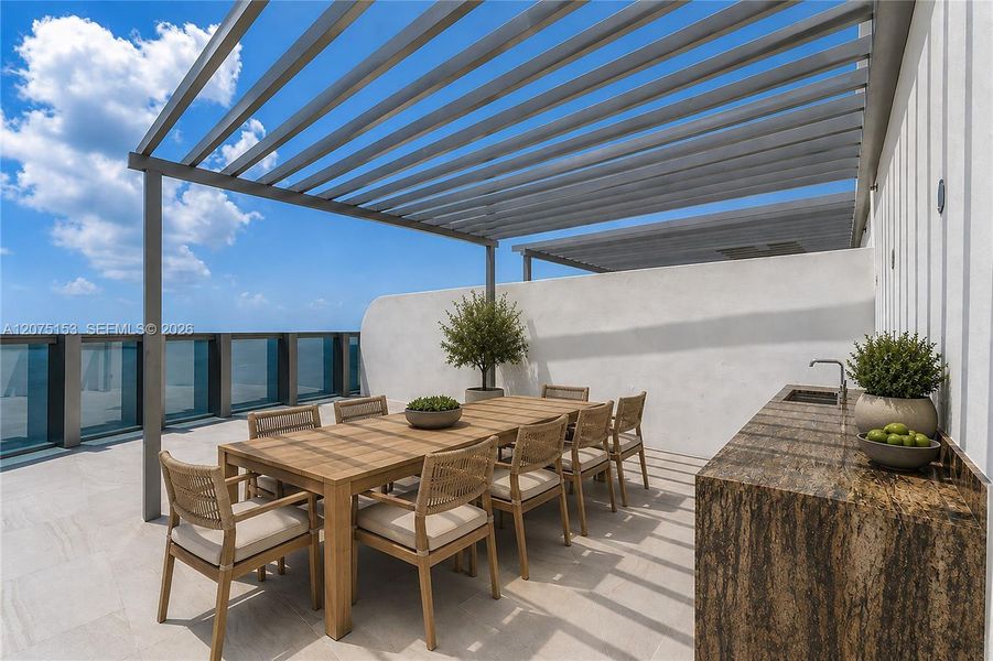 Private Rooftop. UNA Residences Brickell. One or more photos have been virtually staged. Private Rooftop. UNA Residences Brickell. One or more photos have been virtually staged.