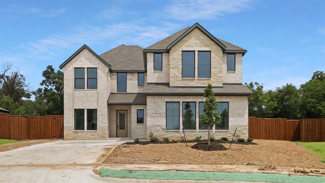 Front exterior of a new home in Northside Place, Carrollton, TX, highlighting curb appeal (Image 17).