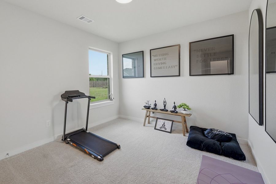 Representative furnished interior of a home built from the The Albany by Lillian Custom Homes in Tabor Ranch, Ponder (Image 35).