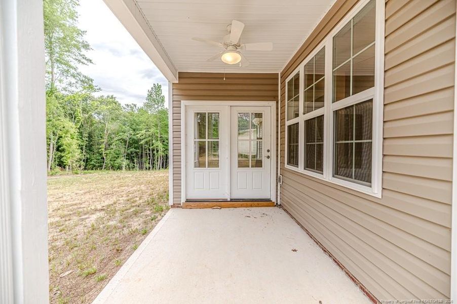 Rear patio