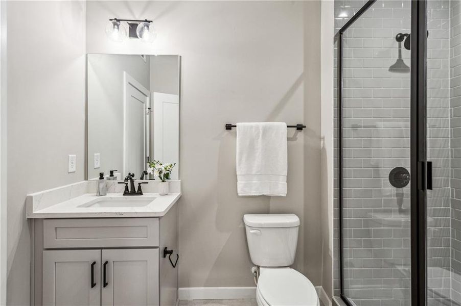 Furnished interior view inside a new home in , Atlanta (Image 9).
