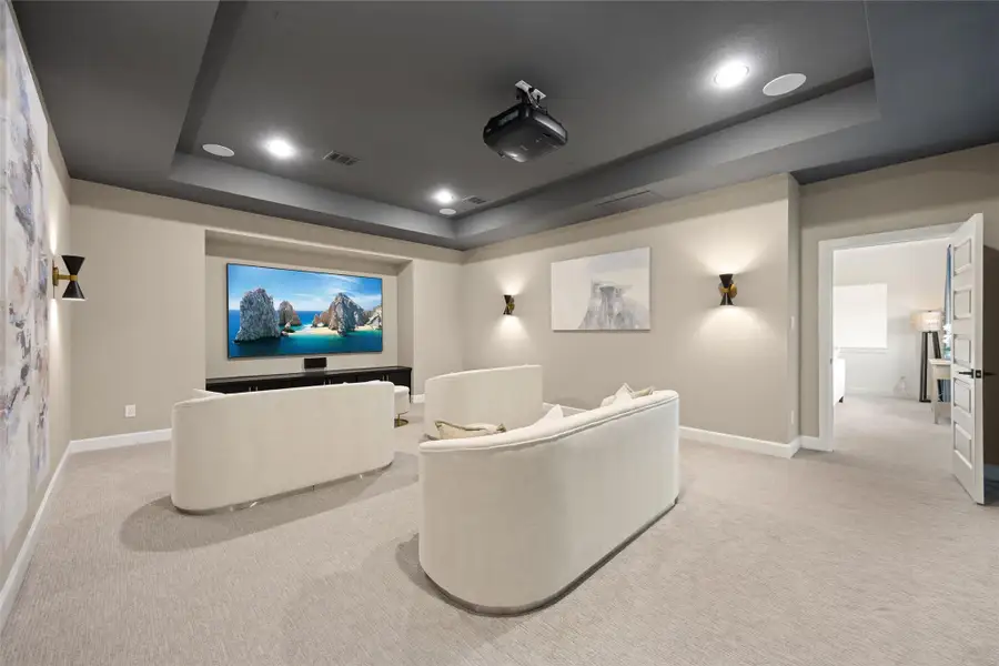 Furnished interior view inside a new home in Bridgeland, Cypress (Image 32).