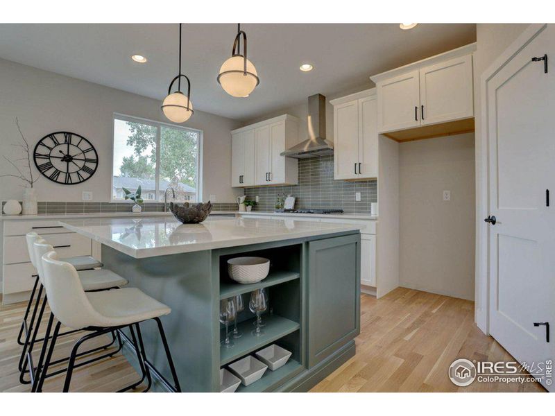 Functional kitchen island with tons of storage