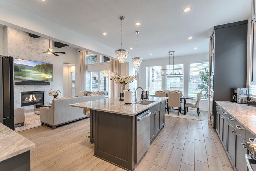 Home Boasts An Over The Top Kitchen Offering Everything You Could Really Need. Well Designed And Easy To Maneuver. Plenty Of Prep And Storage In This Grand Kitchen.