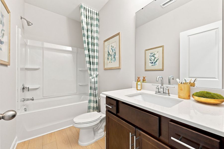 Representative furnished interior of a home built from the The Daphne C by Davidson Homes LLC in Wendell Ridge, Wendell (Image 18). Representative furnished interior of a home built from the The Daphne C by Davidson Homes LLC in Wendell Ridge, Wendell (Image 18).