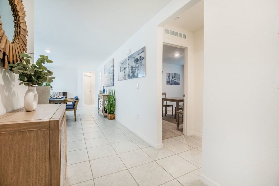 Representative furnished interior of a home built from the Marigold by Maronda Homes in Coastal Communities, Edgewater (Image 3).