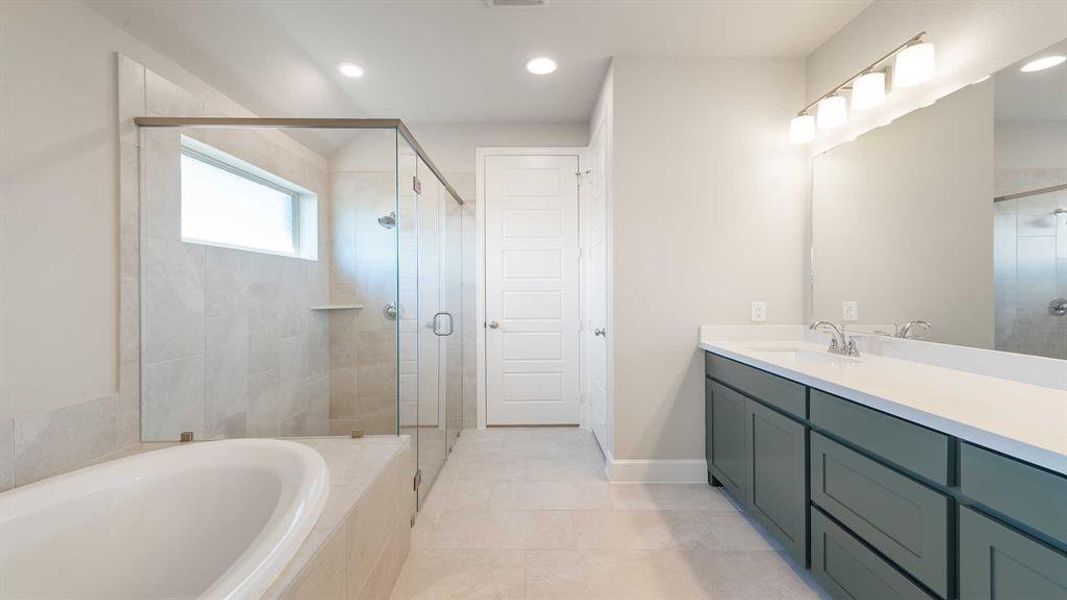 Furnished interior view inside a new home in The Heights At Uptown Celina 45', Celina (Image 5). Furnished interior view inside a new home in The Heights At Uptown Celina 45', Celina (Image 5).