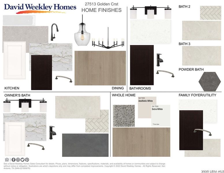 Sample of building materials used in homes in Windsong - Legacy Series, Boerne (Image 3).