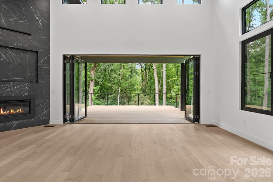 Exterior details and patio area of a home in , Arden (Image 3).