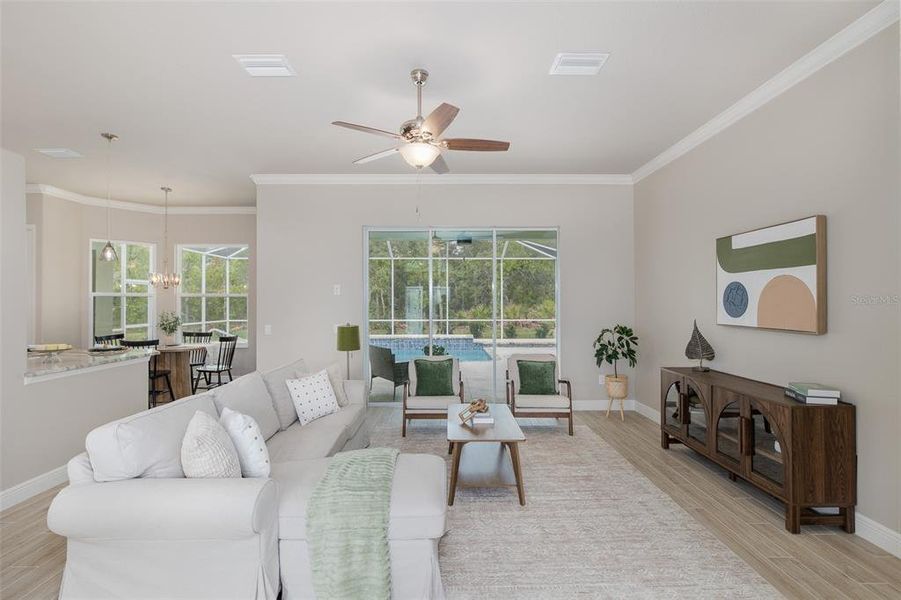 Furnished interior view inside a new home in , Homosassa (Image 5).