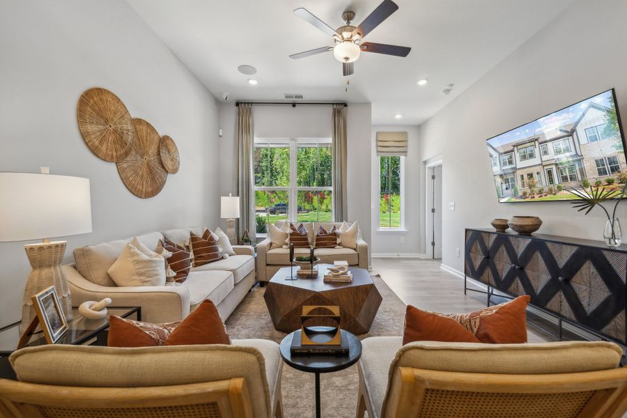 Furnished interior view inside a new home in Ridge at Sugar Creek, Indian Land (Image 3). Furnished interior view inside a new home in Ridge at Sugar Creek, Indian Land (Image 3).