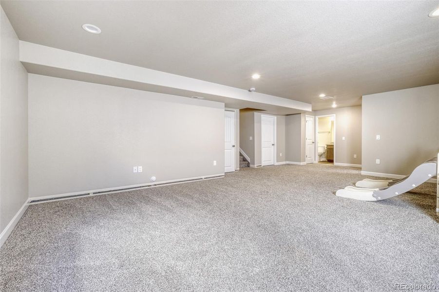 basement family room
