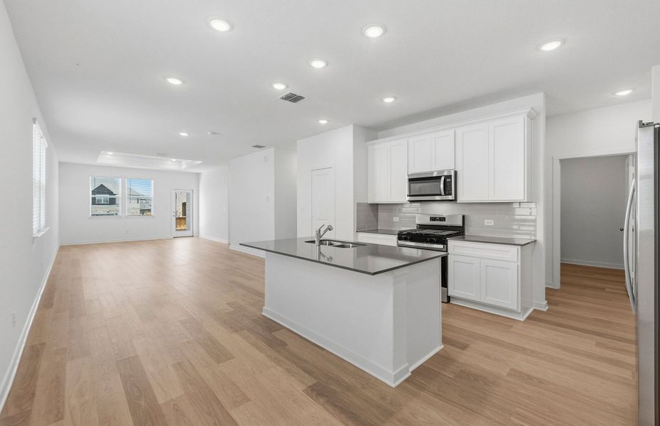 Furnished interior view inside a new home in Sunfield, Buda (Image 12).
