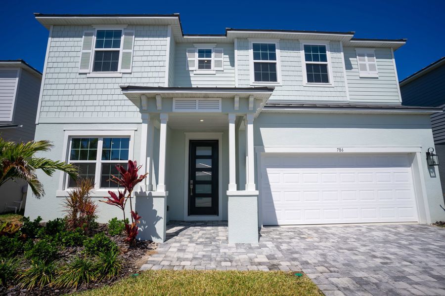 Representative exterior details of a home built from the Orion by Maronda Homes in The Vue, Satellite Beach (Image 3).