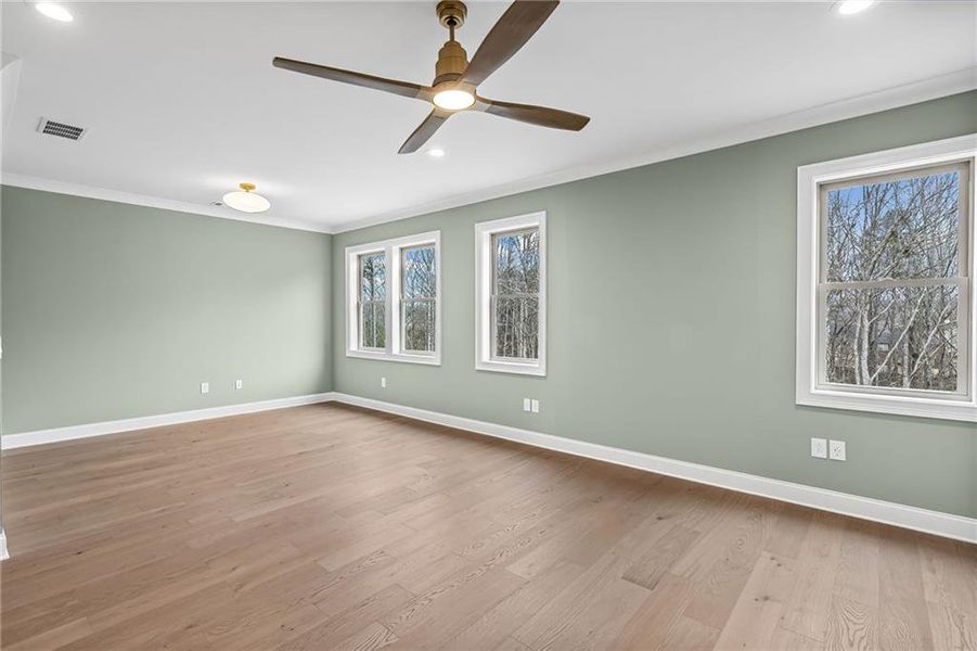 Spacious, unfurnished interior of a new home in Laurel View, Suwanee (Image 46). Spacious, unfurnished interior of a new home in Laurel View, Suwanee (Image 46).