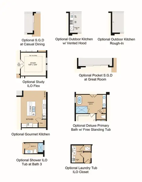 2D floor plan layout of this home in Headwaters at Lofton Creek, Yulee, FL (Image 3). 2D floor plan layout of this home in Headwaters at Lofton Creek, Yulee, FL (Image 3).