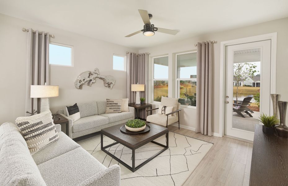 Furnished interior view inside a new home in Del Webb Charleston at Nexton, Summerville (Image 5).