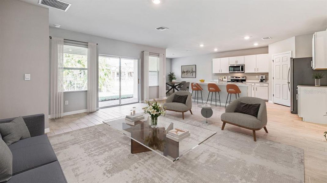Furnished interior view inside a new home in Burnt Store Village, Punta Gorda (Image 5).